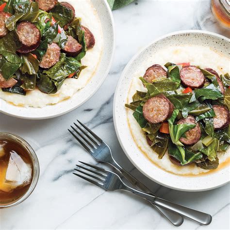 sausage-and-greens-with-cheese-grits-louisiana-cookin image