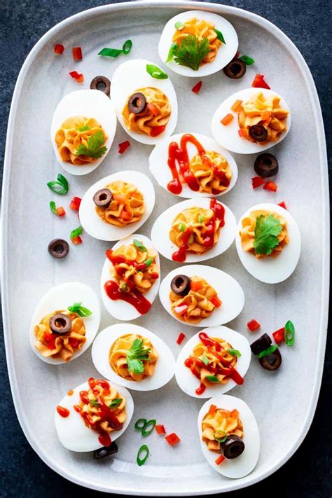 spicy-deviled-eggs-healthy-seasonal image