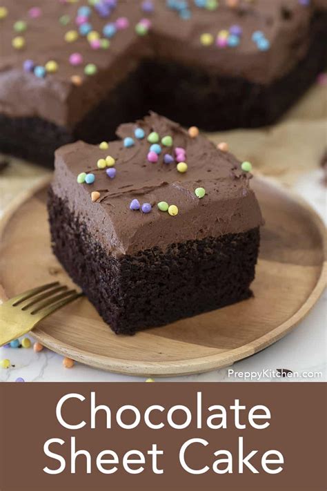 chocolate-sheet-cake-preppy-kitchen image