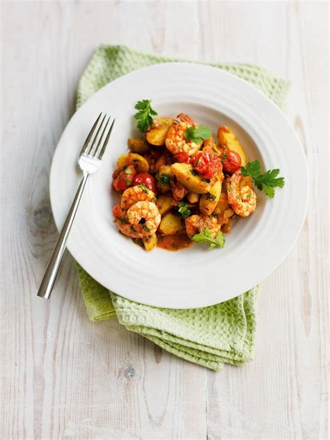spiced-prawns-and-new-potatoes-recipe-delicious image