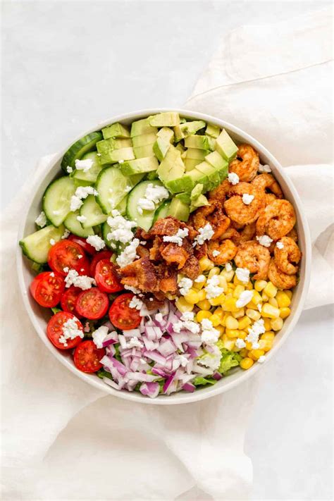 easy-chopped-salad-with-shrimp-meal-prep-friendly image