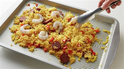 sheet-pan-paella-with-shrimp-and-chorizo image
