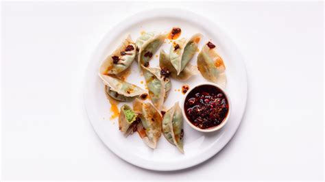 pea-and-ricotta-potstickers-with-homemade-dumpling image