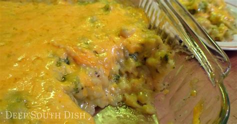 deep-south-dish-broccoli-and-rice-casserole-with-cheese image