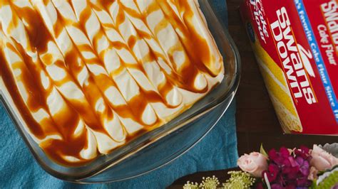 caramel-cake-recipe-for-quick-easy-desserts-swans image