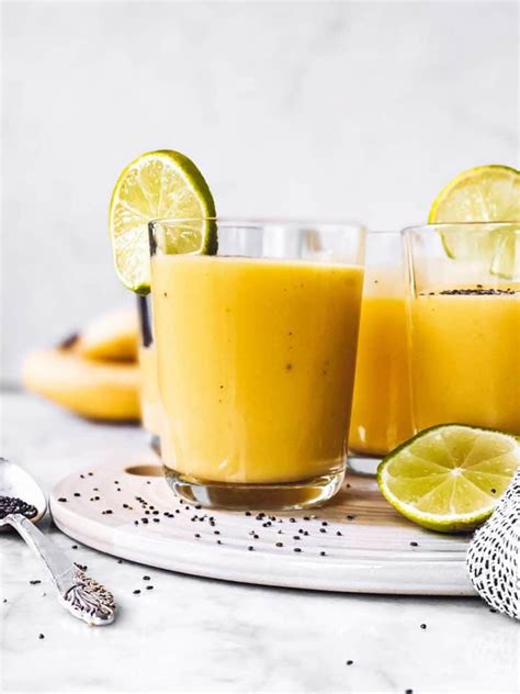 banana-mango-smoothie-dairy-free-vegan image