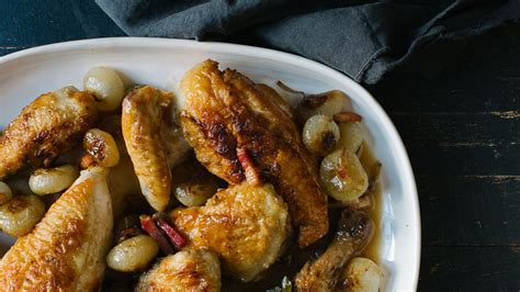 chicken-and-onions-braised-in-white-wine-recipe-bon image