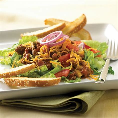 deluxe-cheeseburger-salad-recipes-pampered-chef image