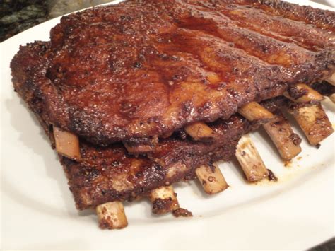 slow-cooked-barbequed-smoked-pork-ribs-in-the-oven image