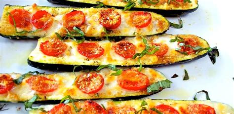 healthy-margherita-pizza-zucchini-boats image