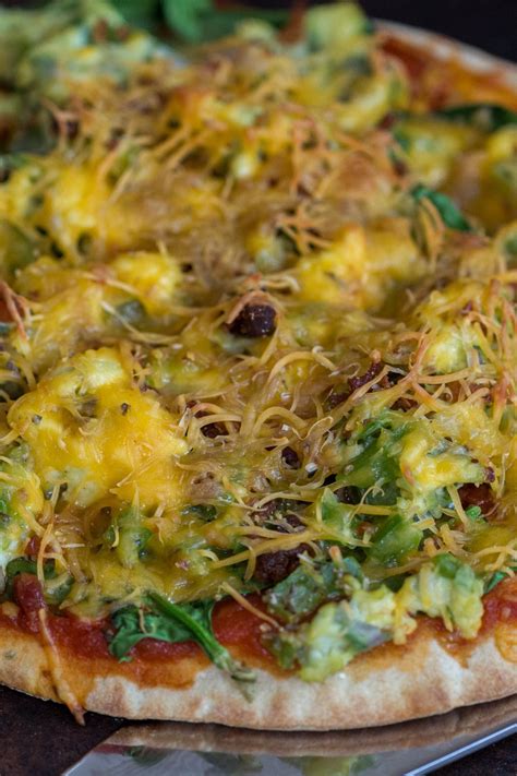 healthy-breakfast-pita-pizza-recipe-the-protein-chef image