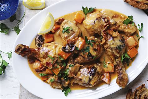 creamy-chicken-with-pumpkin-and-mushrooms image
