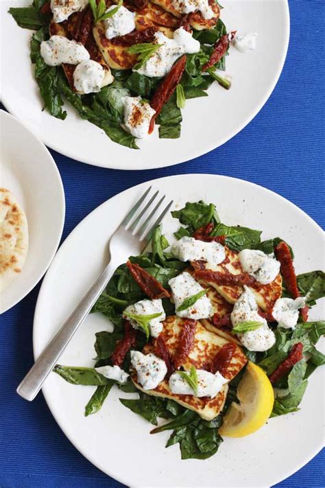 halloumi-salad-with-sundried-tomatoes-mint-and-honey image
