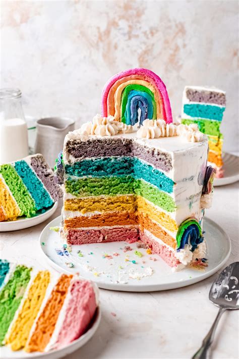 easy-vegan-rainbow-cake-recipe-natural-colors image