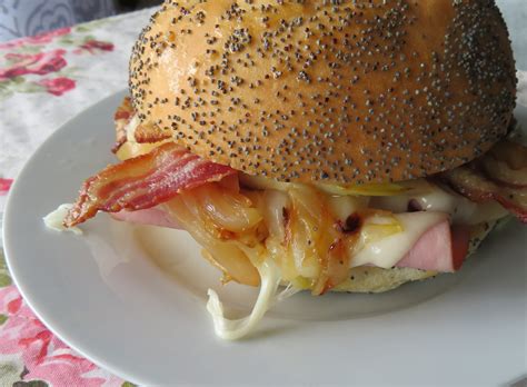 hot-ham-cheese-sandwich-with-bacon image