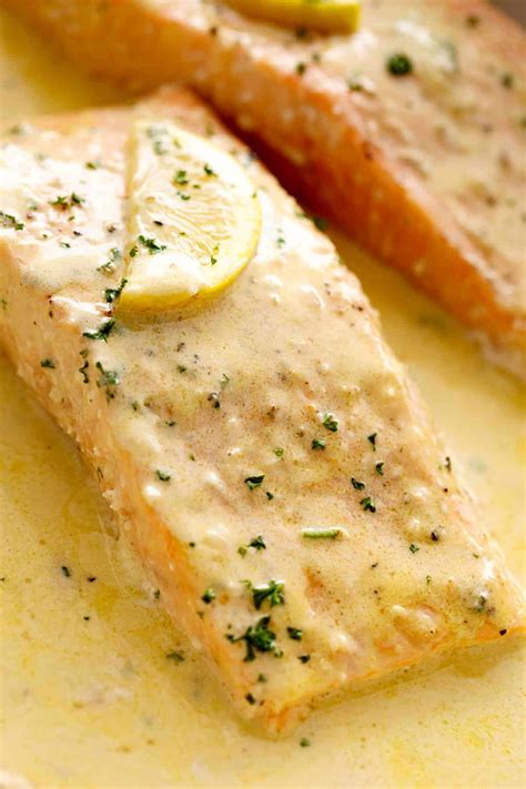 easy-baked-salmon-with-lemon-butter-cream-sauce image