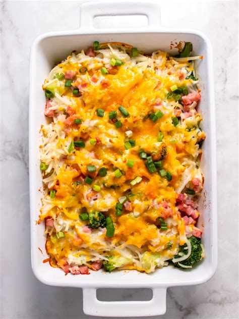 healthy-ham-and-potato-casserole-with-broccoli-gf image