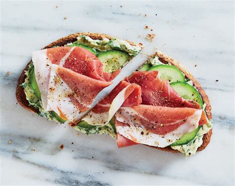 face-up-cucumber-and-prosciutto-tartine-food-republic image