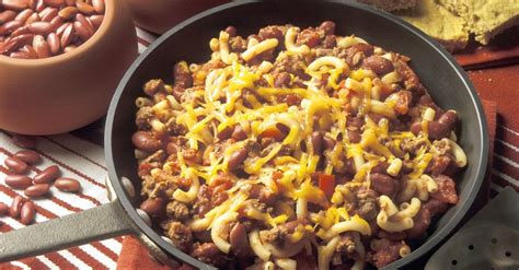chili-con-carne-with-noodles-recipe-eat-smarter-usa image