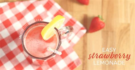 easy-homemade-strawberry-lemonade image