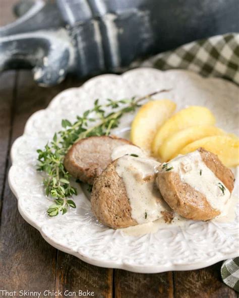 apple-topped-pork-medallions-with-calvados-cream-sauce image