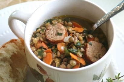 lentil-stew-with-sausage-and-spinach-tasty-kitchen-a image