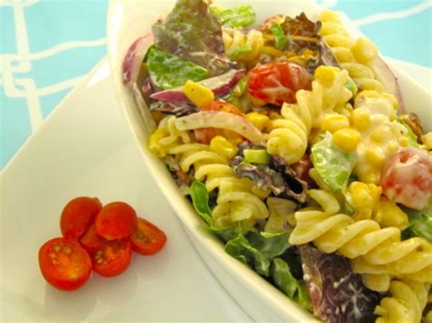 corn-and-pasta-salad-with-homemade-ranch-dressing image