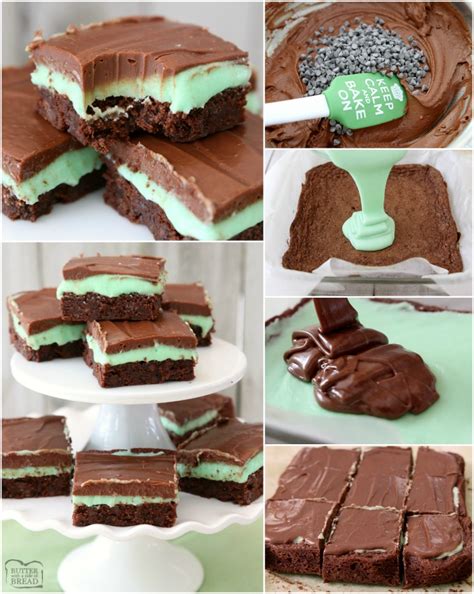 the-best-mint-brownies-butter-with-a-side-of-bread image