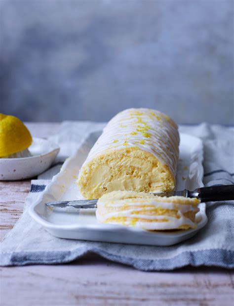 lemon-swiss-roll-recipe-sainsburys-magazine image