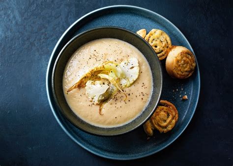 cauliflower-soup-with-cheese-twirls-lovefoodcom image