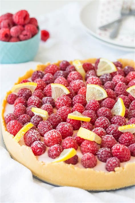 no-bake-lemon-raspberry-cheesecake-sweet-savory image