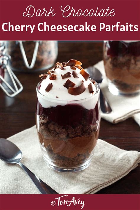 dark-chocolate-cherry-cheesecake-parfaits image