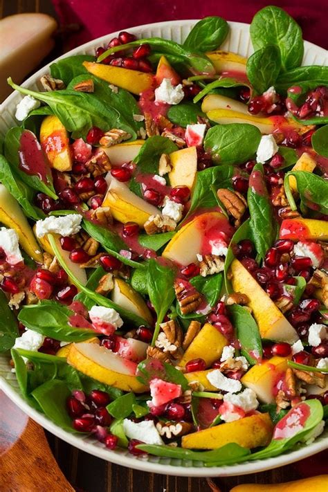 pear-spinach-salad-with-cranberry-orange-vinaigrette image