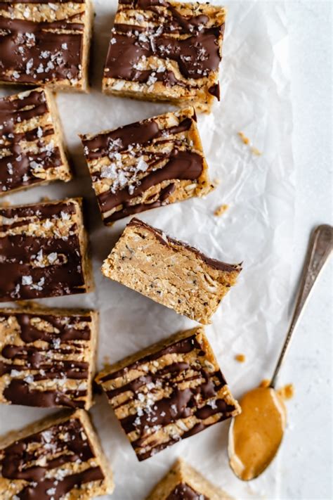 no-bake-coconut-chocolate-protein-bars-ambitious image