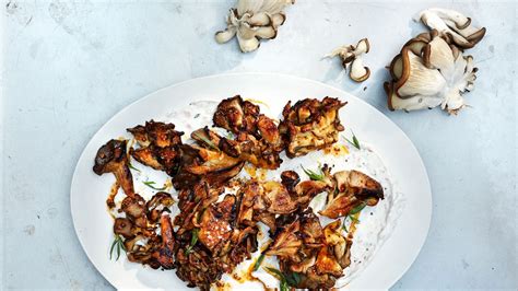 mushrooms-with-barnaise-yogurt-recipe-bon-apptit image