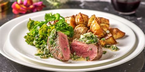 sirloin-steak-and-bearnaise-butter-with-roasties-and image