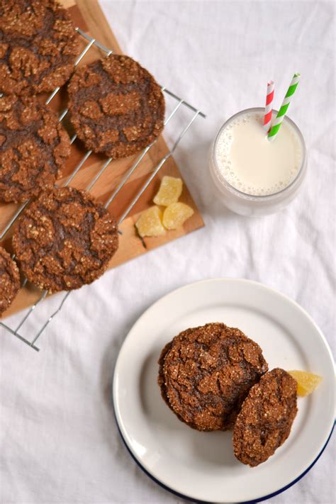 100-whole-wheat-chewy-triple-ginger-cookies-food-doodles image