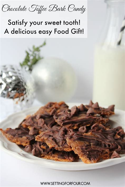 chocolate-toffee-bark-candy-setting-for-four image