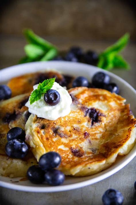 blueberry-ricotta-pancakes-simply-home-cooked image