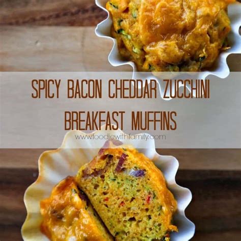 spicy-bacon-cheddar-zucchini-breakfast-muffins image