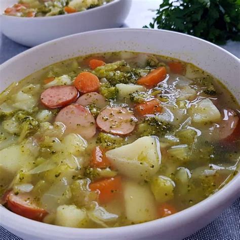 vegetable-soup-with-smoked-sausage-hint-of-healthy image