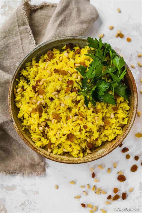 turmeric-rice-with-golden-raisins-and-pine-nuts-a image