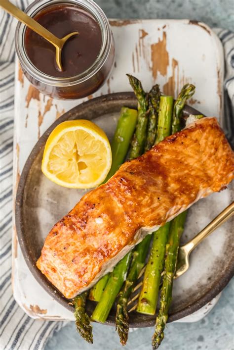 baked-salmon-and-asparagus-recipe-with-hoisin-sauce image