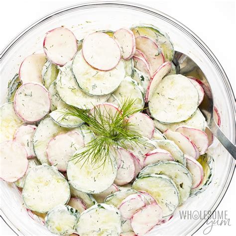 creamy-cucumber-radish-salad-recipe-wholesome-yum image
