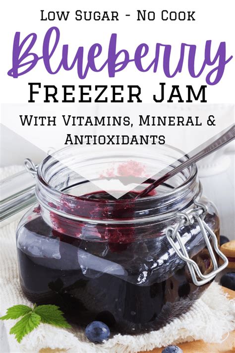 the-best-blueberry-freezer-jam-low-sugar-no-pectin image