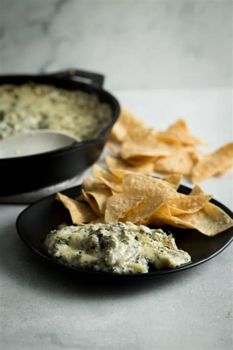 the-best-hot-spinach-and-artichoke-dip-cast-iron image