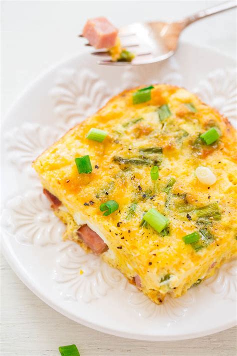 baked-ham-and-cheese-omelet-averie-cooks image