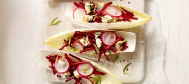 endive-spears-with-beets-and-blue-cheese image