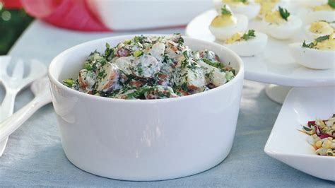 creamy-potato-salad-with-lemon-and-fresh-herbs-bon image