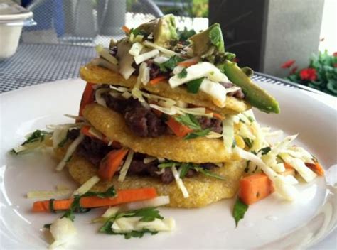 mexican-sopes-recipe-with-refried-black-beans-and image